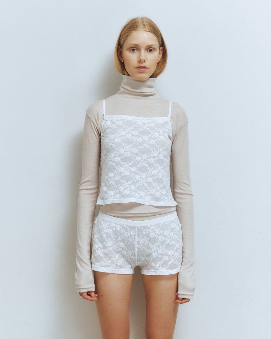 トップス draw drawers Lace 2way Tops