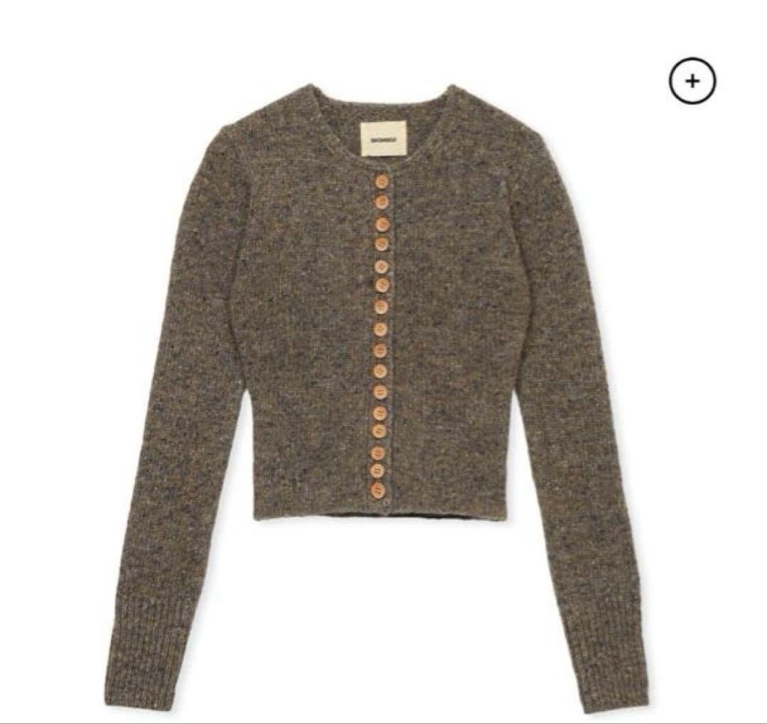 SHISHIKUI MANY BOTAN カーディガン Khaki メニボ