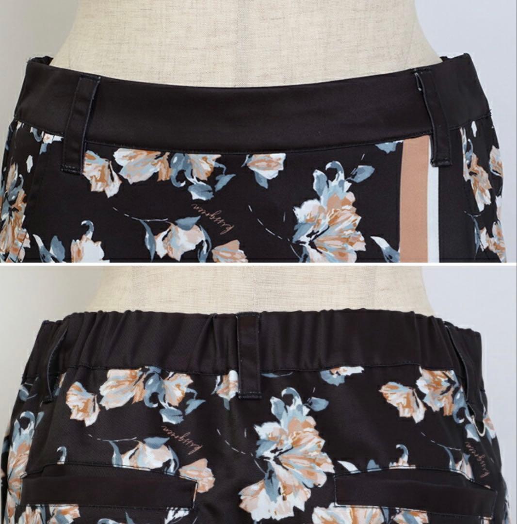 新品タグ付き　キスオンザグリーン りぼんボウタイ付き花柄トップス&スカート　L