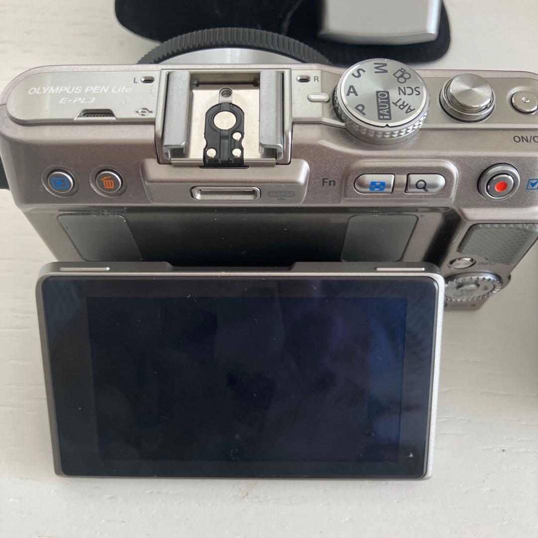 OLYMPUS PEN Lite E-PL3 レンズ ストロボ 電池 充電器