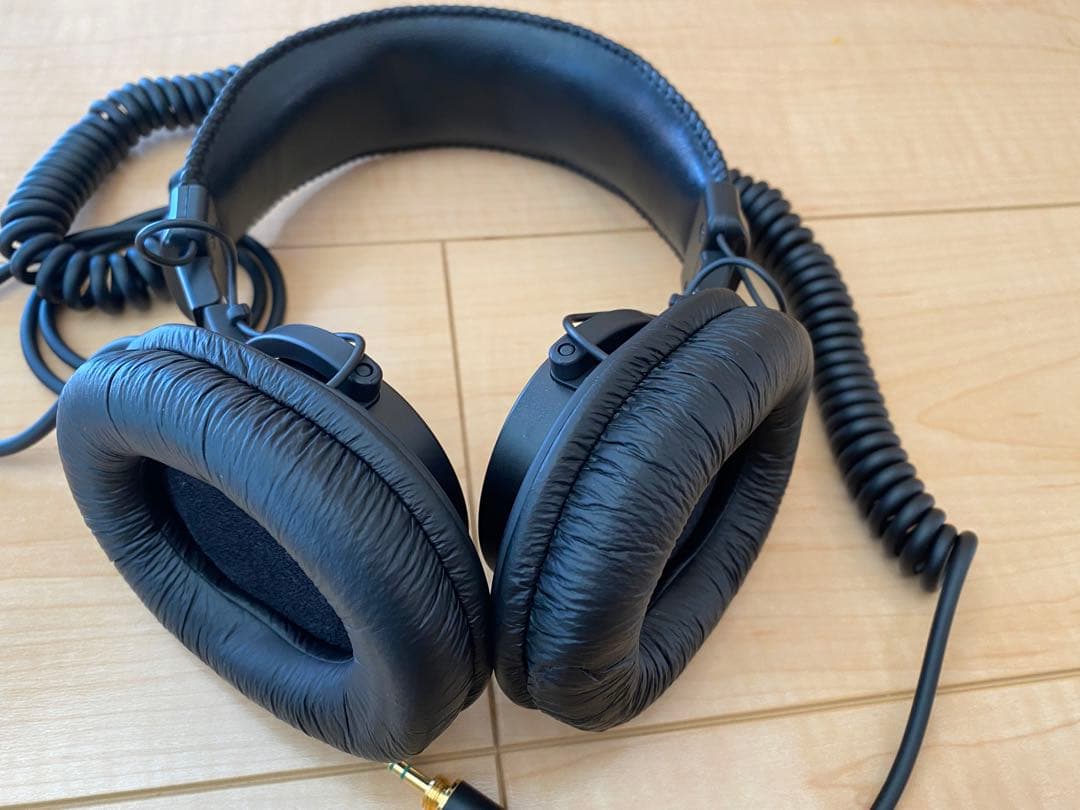 美品！SONY MDR7506定番スタジオモニターヘッドホン折りたたみ式青ラベル