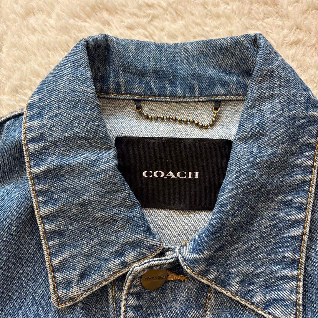 COACH コーチ　オーバーサイズド シグネチャーデニムジャケット　定価約9万