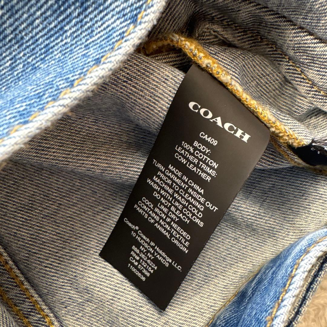 COACH コーチ　オーバーサイズド シグネチャーデニムジャケット　定価約9万