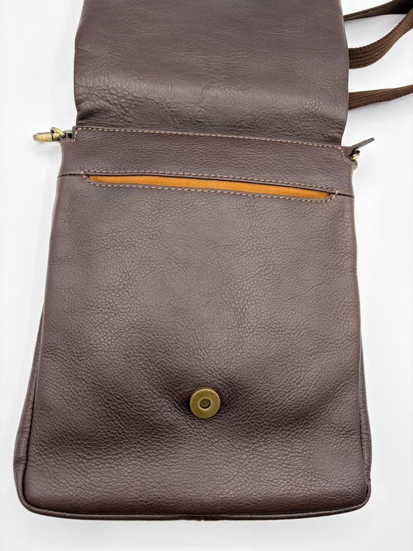 土屋鞄 防水レザーショルダーバッグ プロータ ダークブラウン