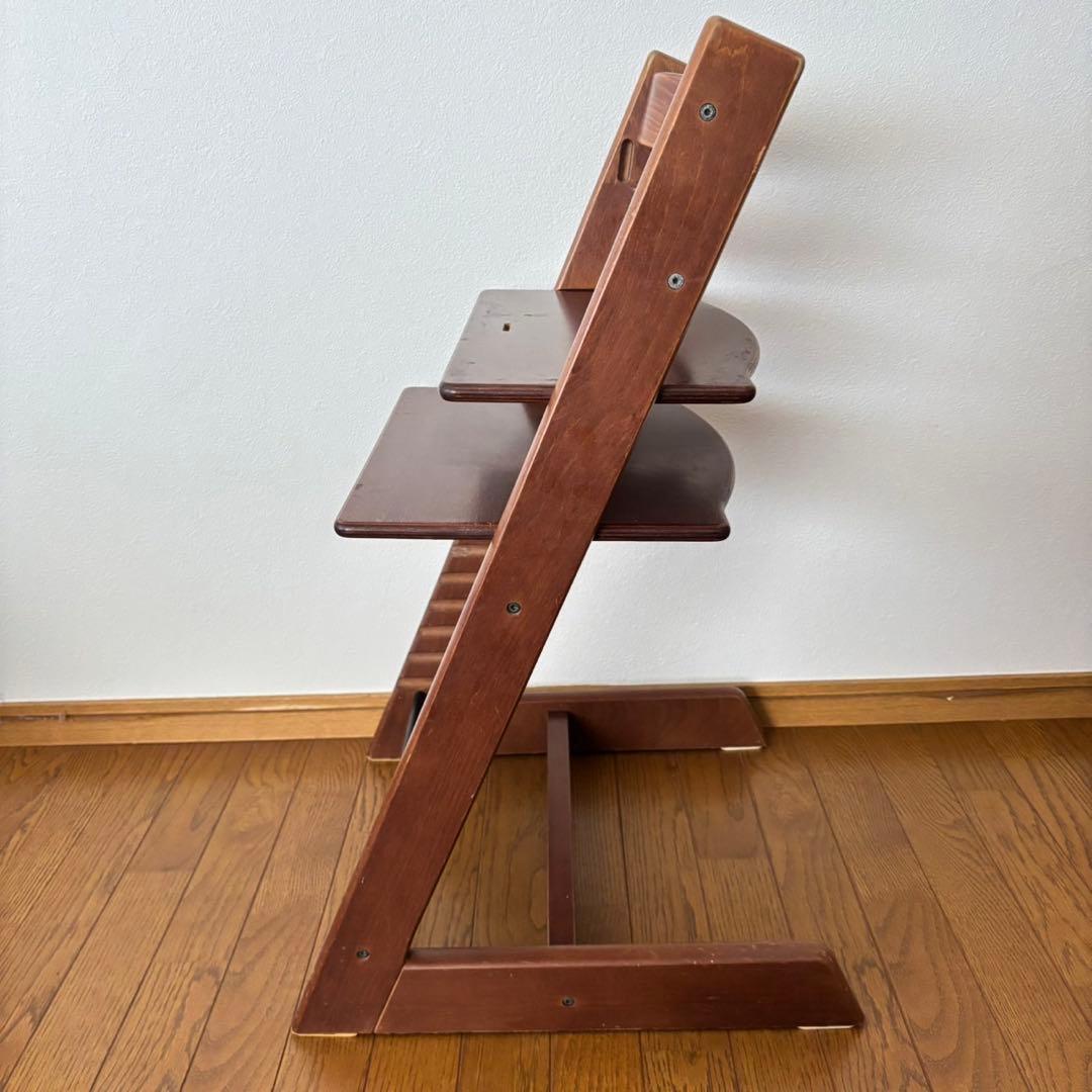 ストッケ　トリップ トラップ　ベビーチェア+ベビーセット　ウォールナットブラウン