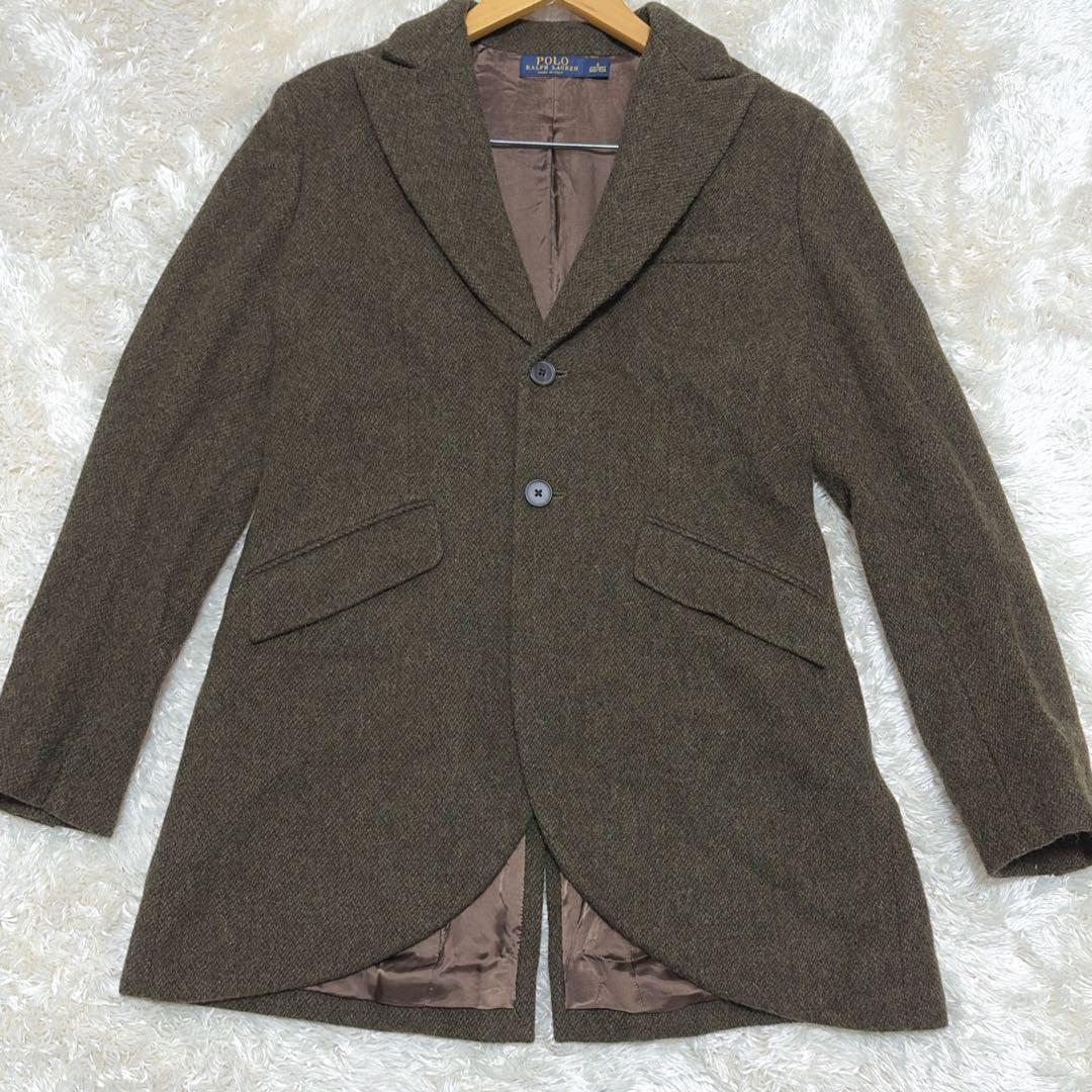 ポロラルフローレン　アルパカ混　テーラードジャケット　イタリー製　Lサイズ