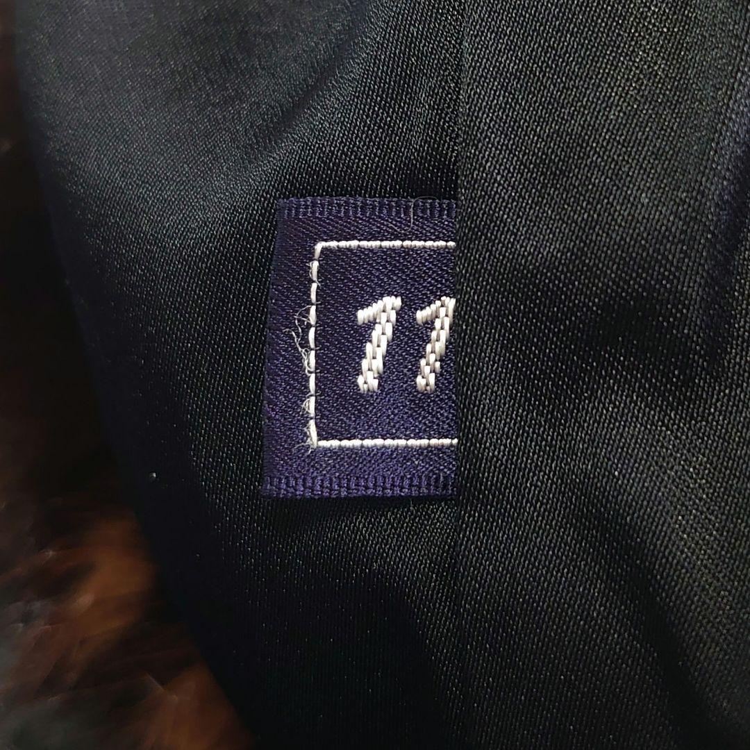 【美品】ミンク リアルファー 切り替え 毛皮ジャケット ミドルコート 11号