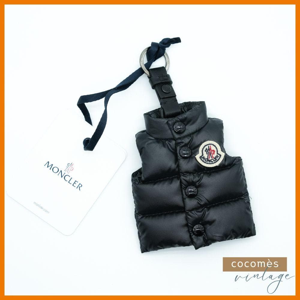 【新品未使用】MONCLER モンクレール ベストキーリング ブラック