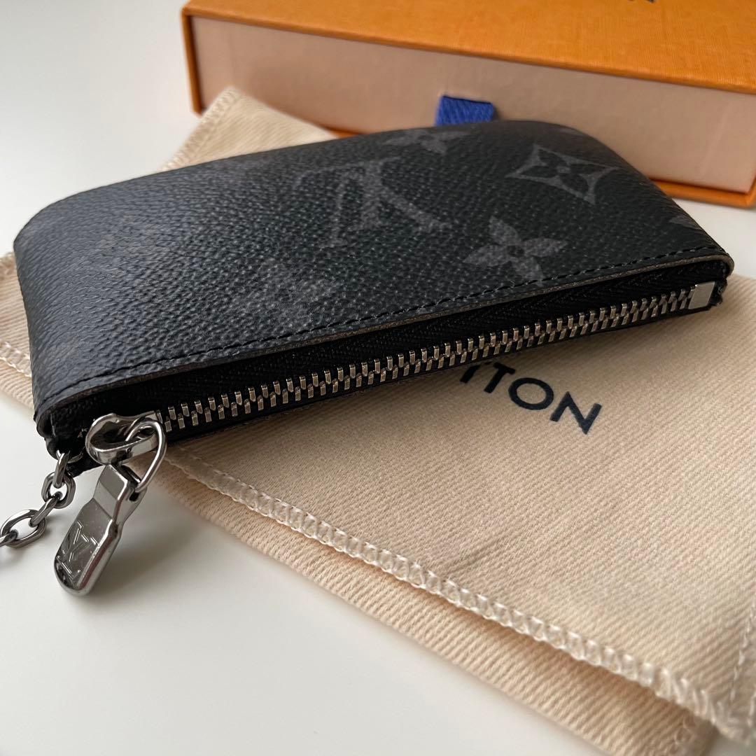 ルイヴィトン　カードキーケース ポシェット・クレ モノグラム エクリプス