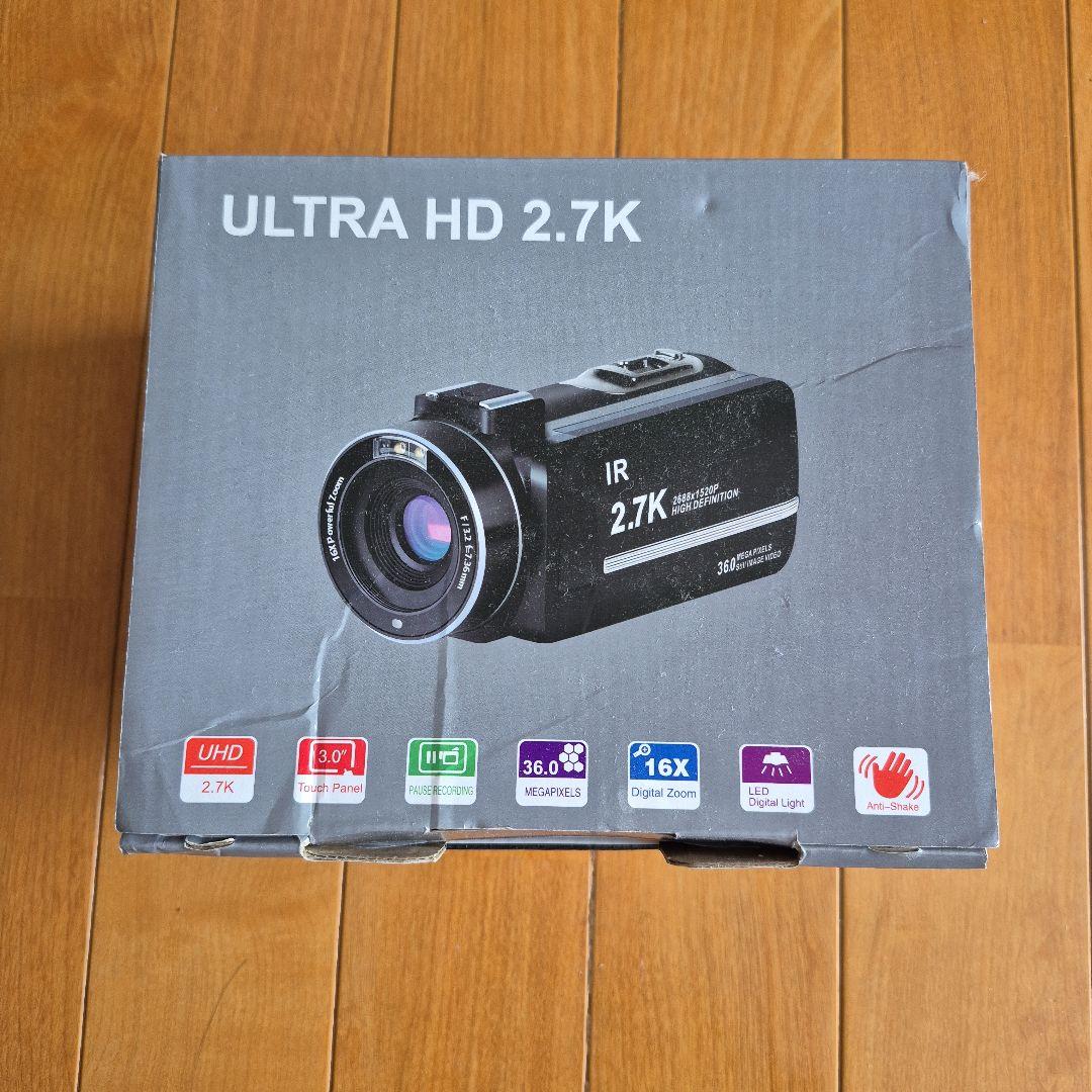 ULTRA HD 2.7K ビデオカメラ 本体