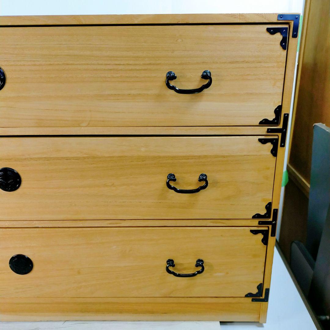 ヴィンテージ 桐箪笥 天然木 整理箪笥 引出収納 木製 和タンス チェスト②