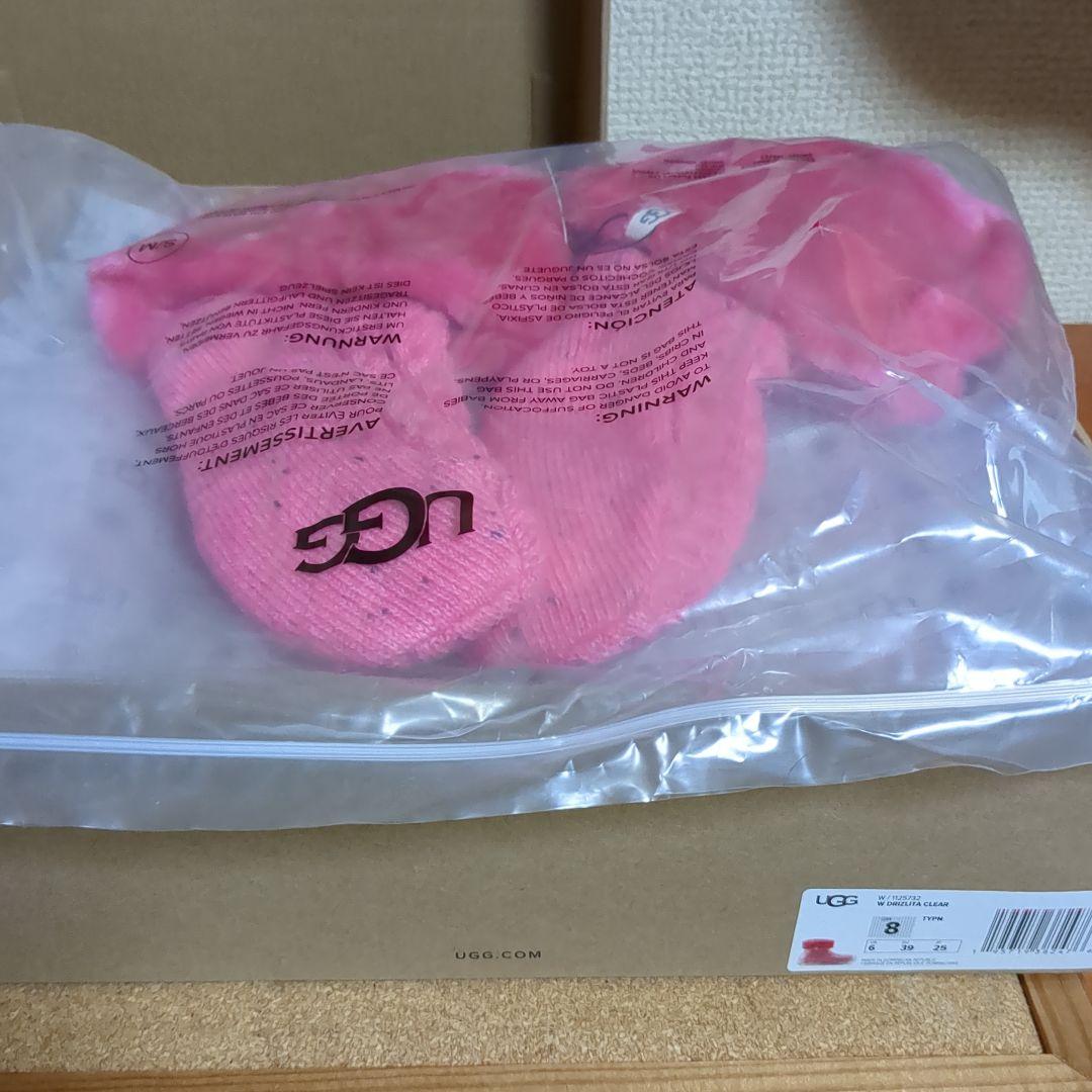 UGG 予備用ソックスとW DRIZLITA CLEAR レインブーツのセット