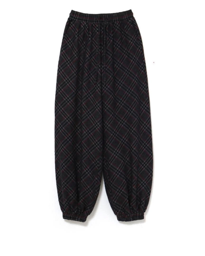ANDMARY☆Monica check loose pants 美品