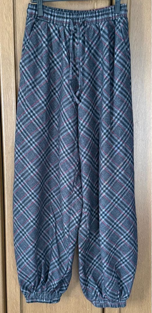 ANDMARY☆Monica check loose pants 美品