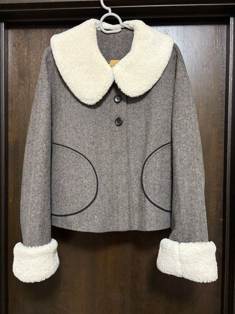 TNEWTIES 袋いっぱい松ぼっくりを拾った　2WAYウールブレンドジャケット