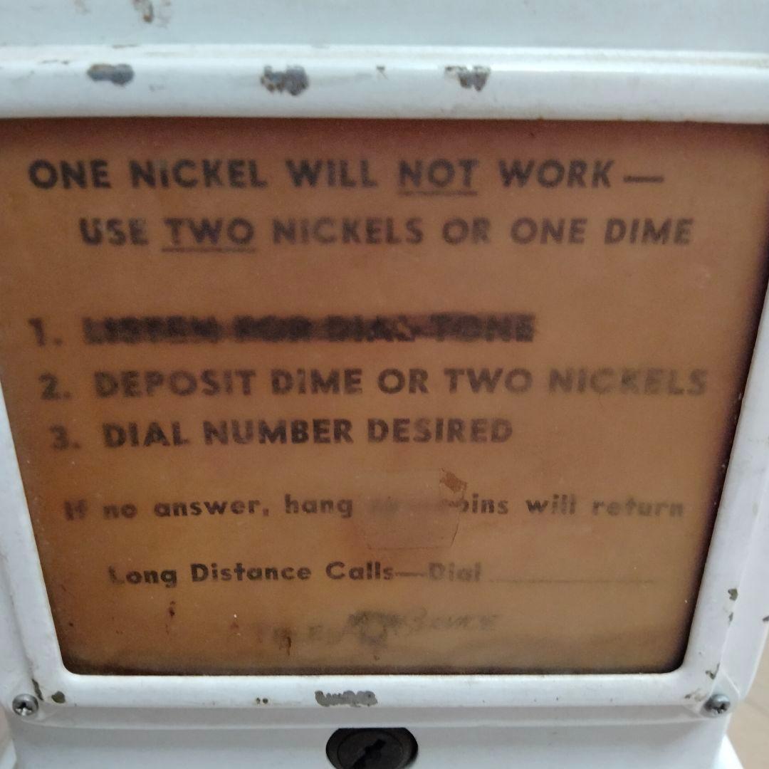 アメリカ公衆電話　アンティーク　レトロビンテージ　ジャンク　男前　カッコ可愛い