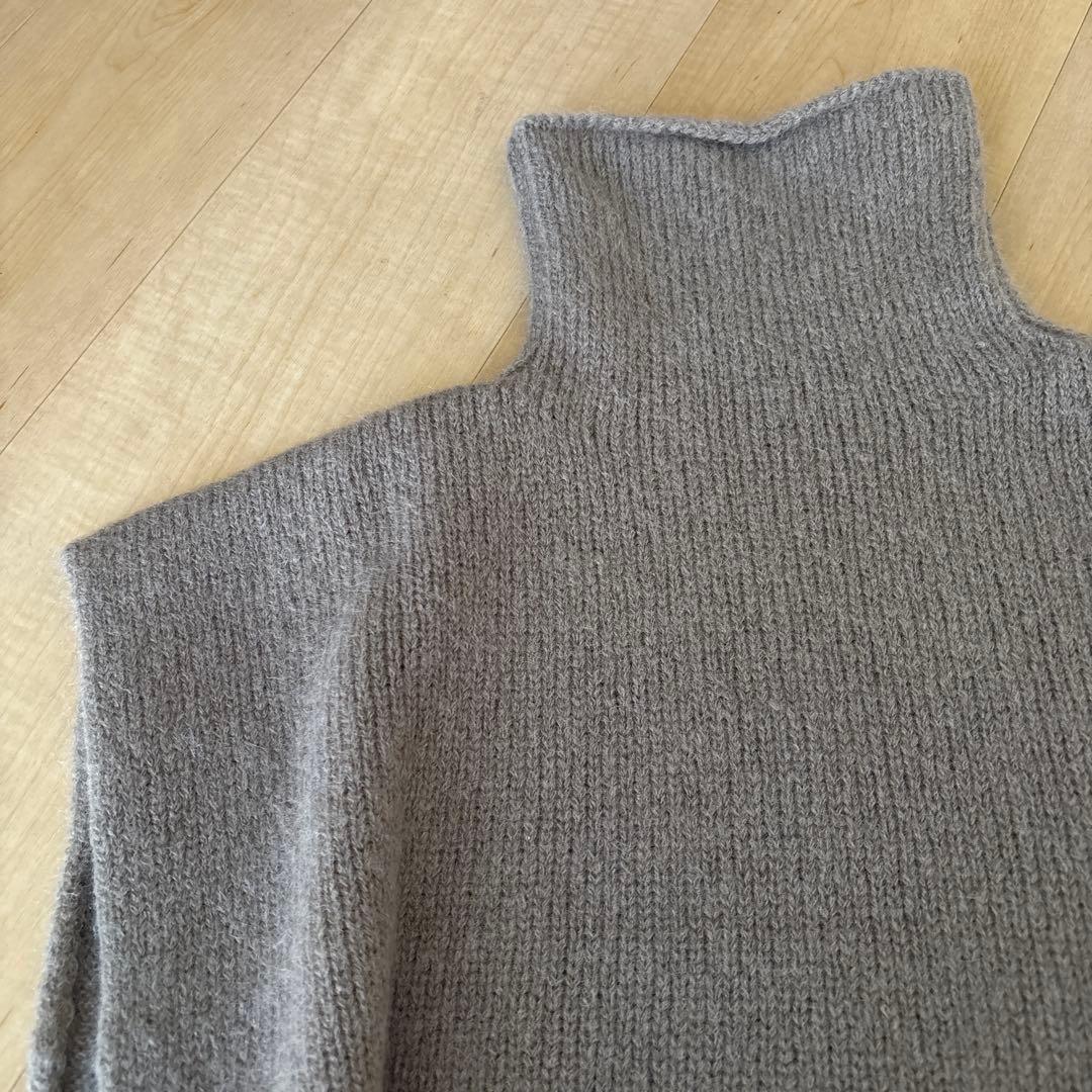 evam eva グレー ネックウォーマー