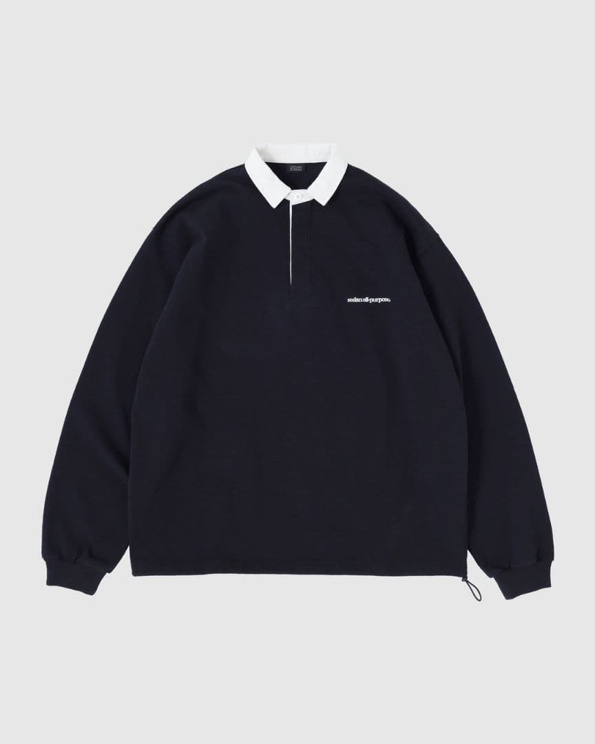 新品 SEDAN ALL PURPOSE ラグビーシャツ BK L