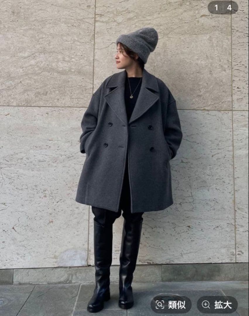 Curensology メルトンオーバーピーコート 38