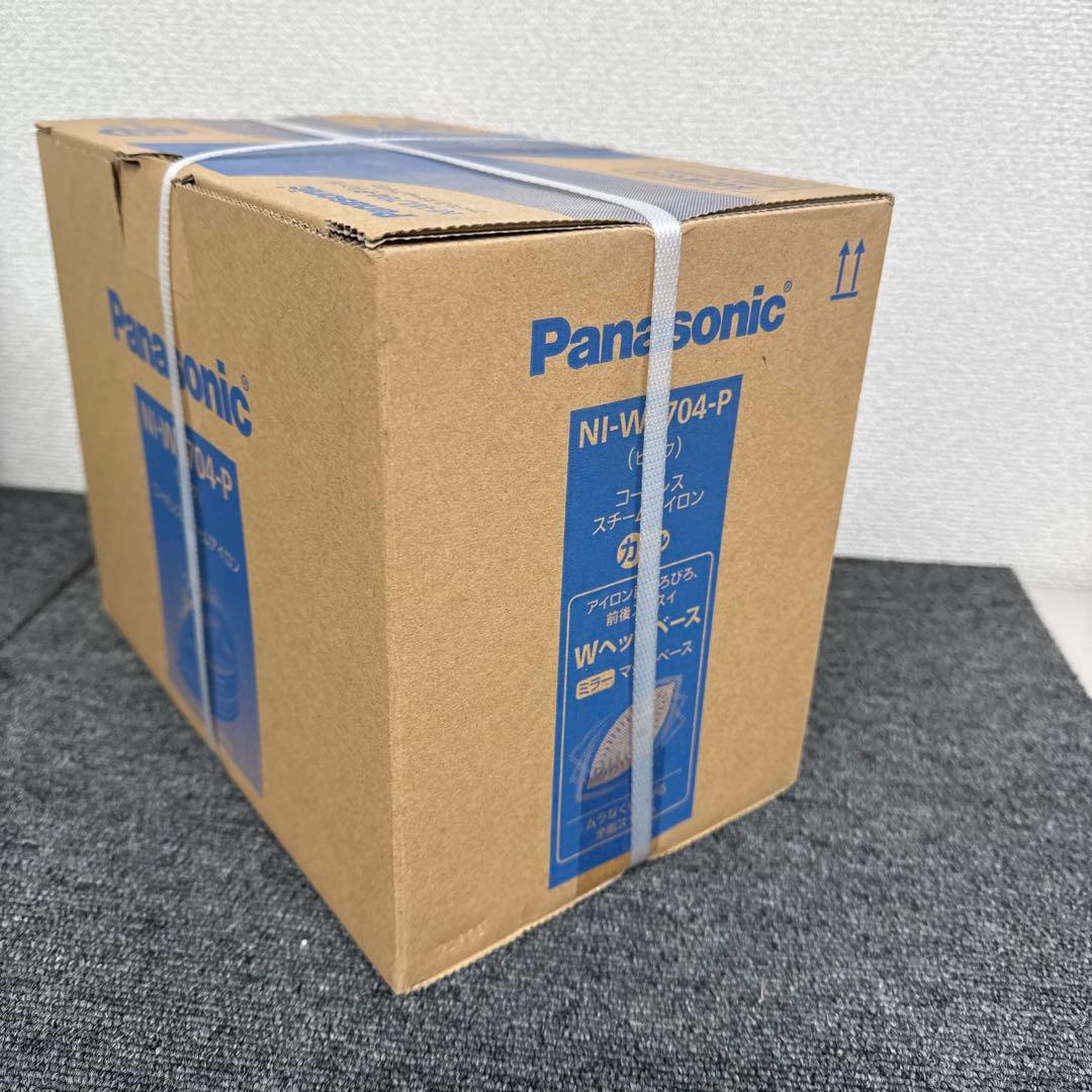 未開封Panasonic コードレススチームアイロンNI-VVL704-P