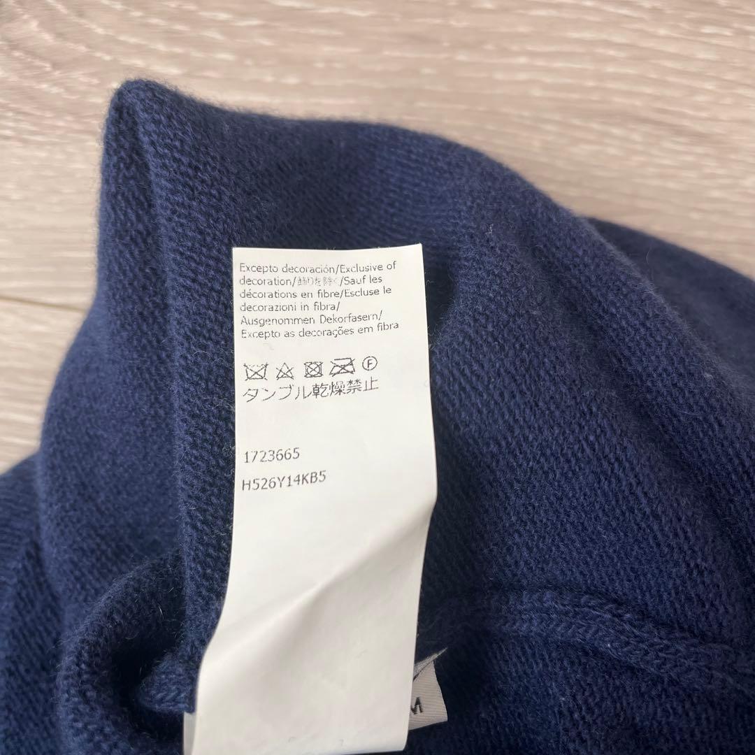 LOEWE ロエベ アナグラム刺繍 ウールニット ネイビー イタリア製