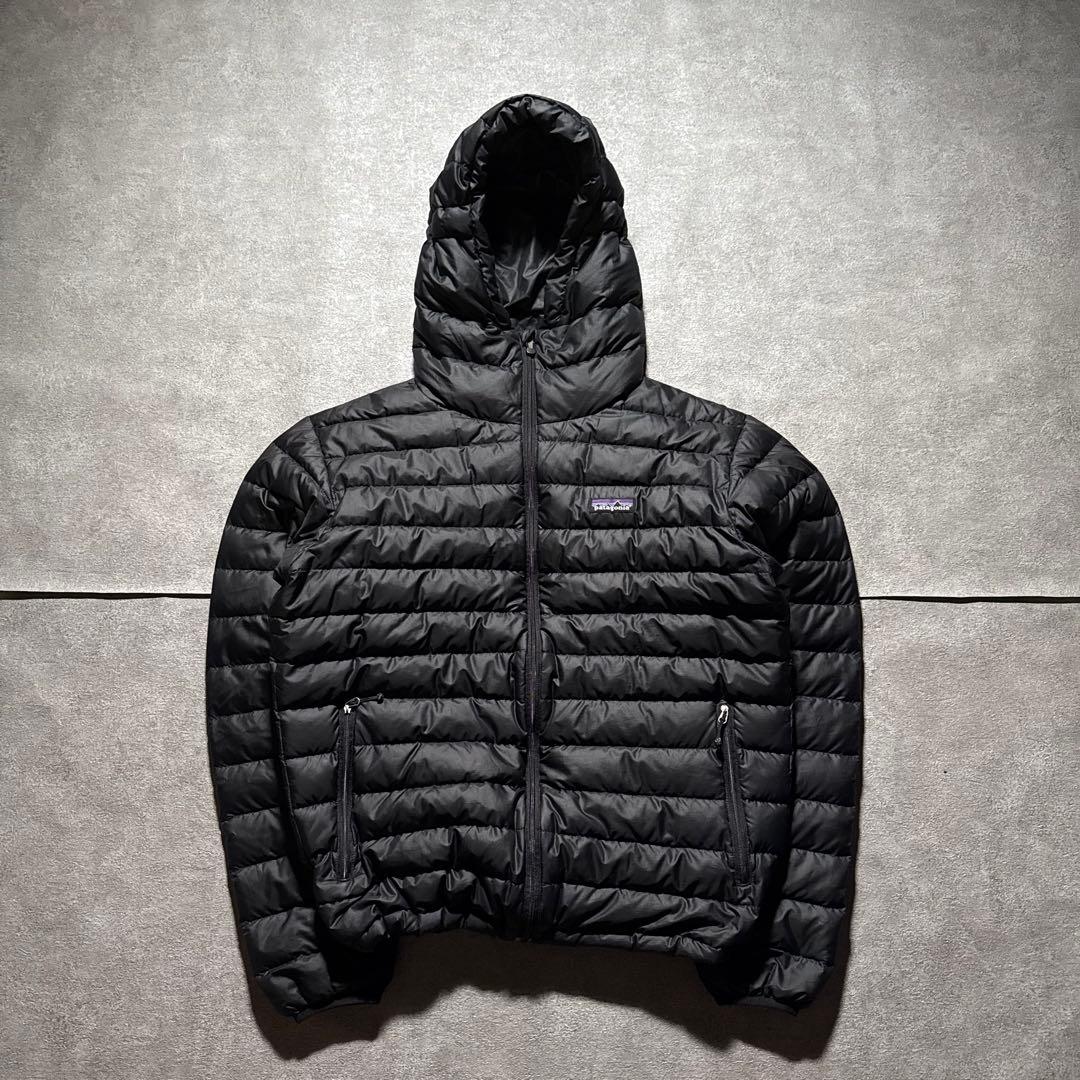 00s Patagonia ダウンセーターフーディー ブラック S