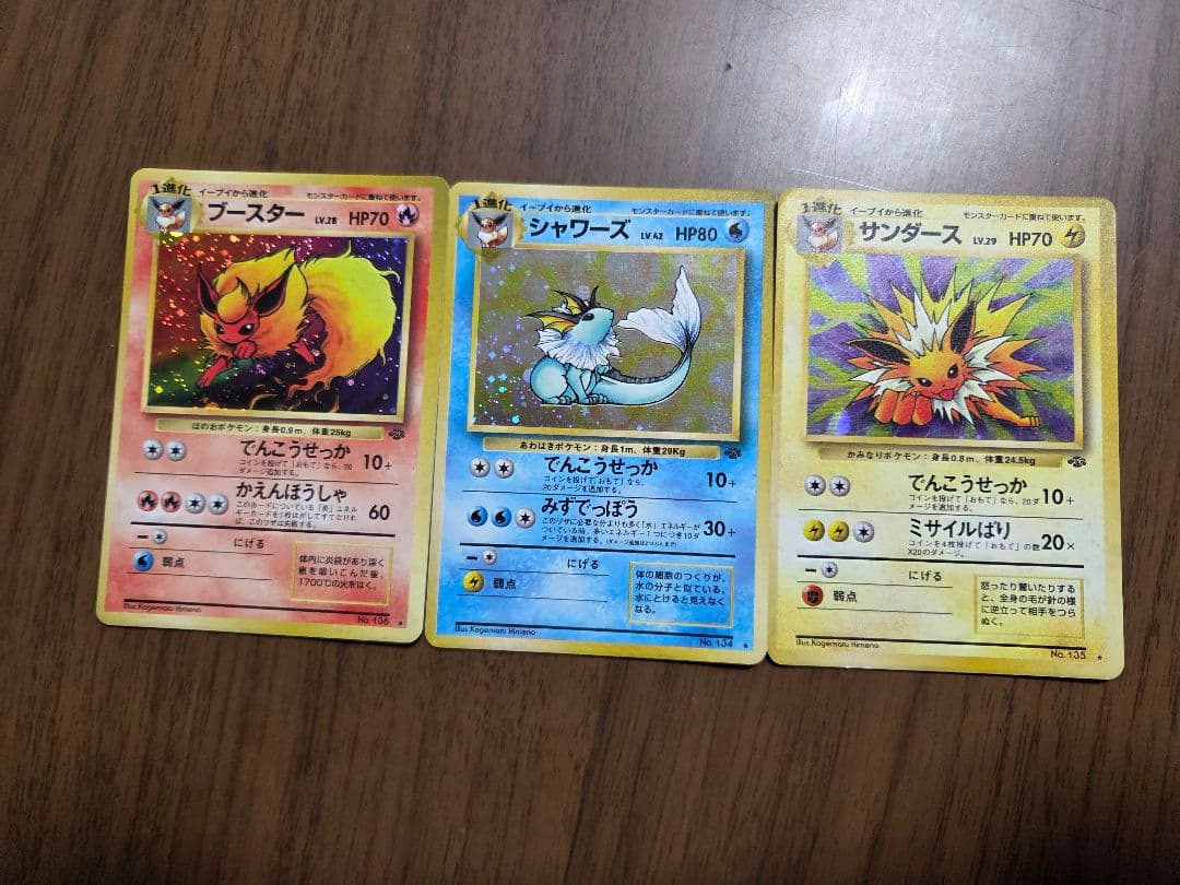 サンダース 、シャワーズ、ブースター