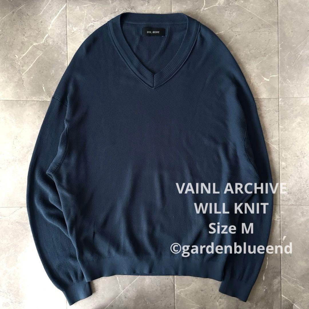 VAINL ARCHIVE WILL KNIT レーヨン Vネック ゆったり M