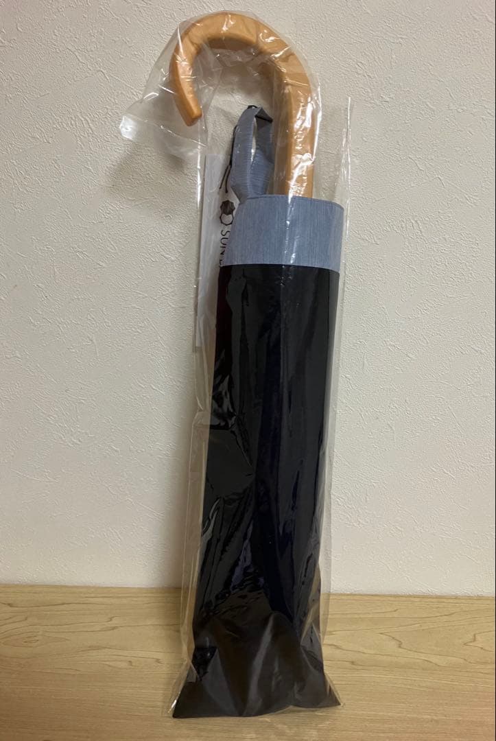 サンバリア100 折りたたみ日傘 ２段折 / コンビ　ネイビー