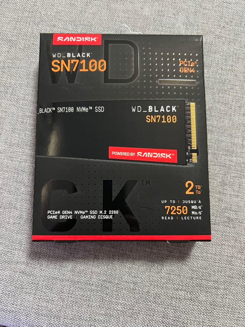 内蔵型SSD WD_BLACK SN7100 2tb SSD