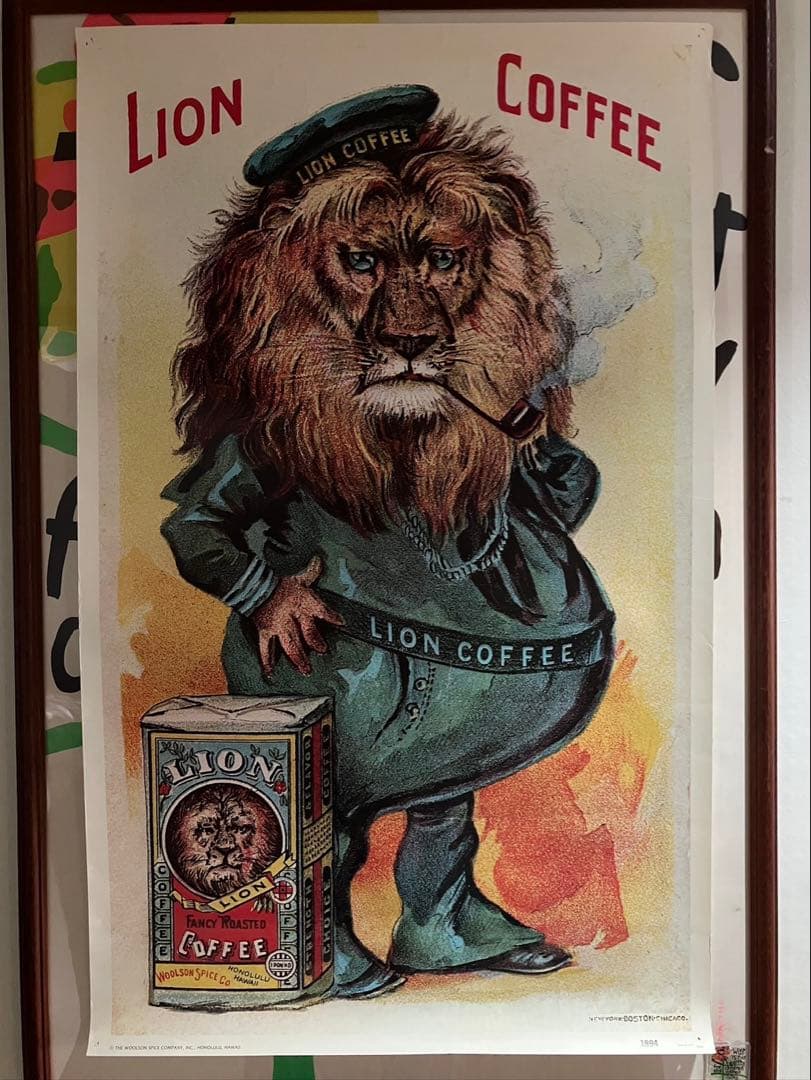 コレクション LION COFFEE Vintage Poster