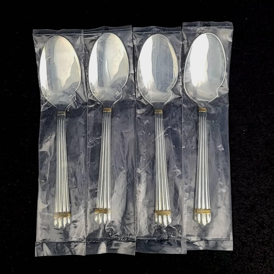 ◆美品◆クリストフル　アリア　ゴールドリング　スプーン　ソーススプーン　4本