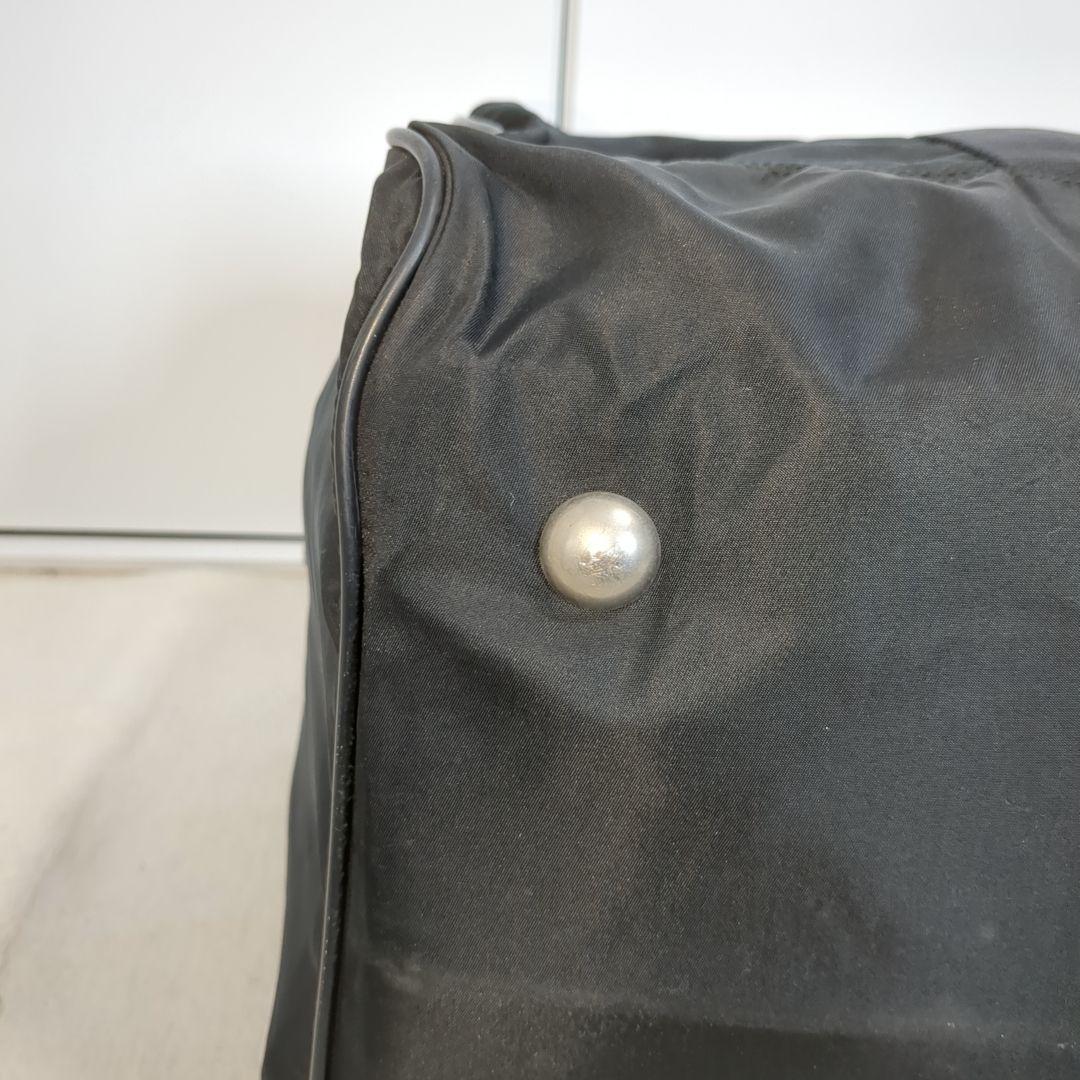 美品 PRADA ボストンバッグ 2way ブラック 三角ロゴ テスートナイロン