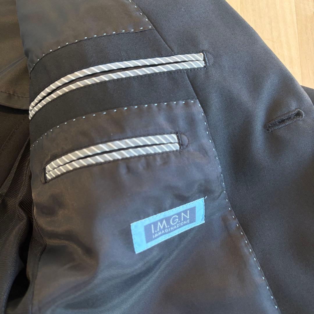 洗える ウォッシャブル パンツスーツセット I.M.G.N 青山スーツ ウール