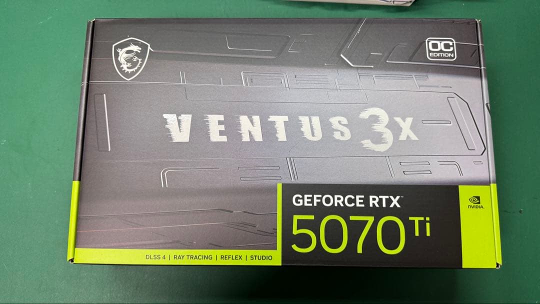【値下】MSI GeForce RTX 5070 Ti VENTUS 3X OC