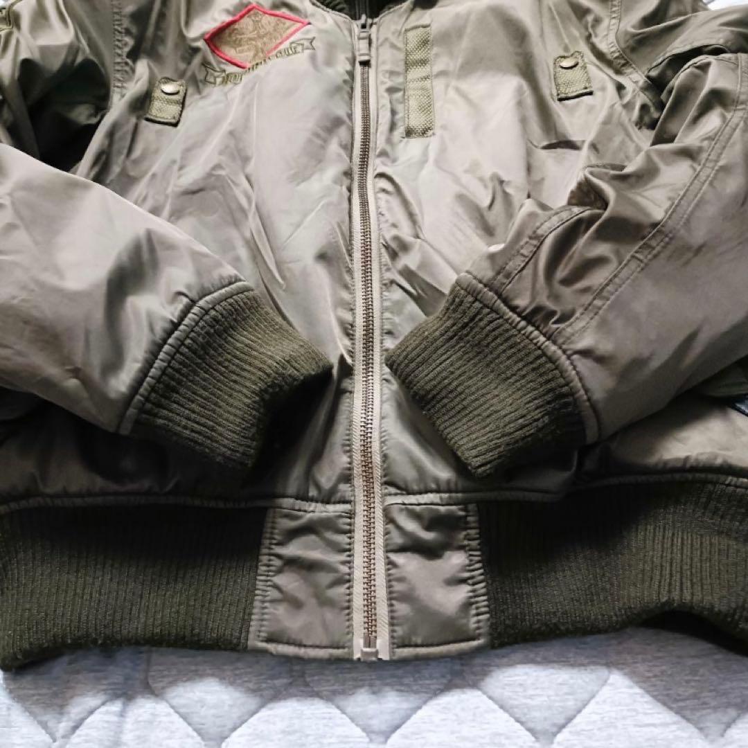 BAD BOY USA バイクジャケットカーキオリーブ　Y2k プロテクター付き