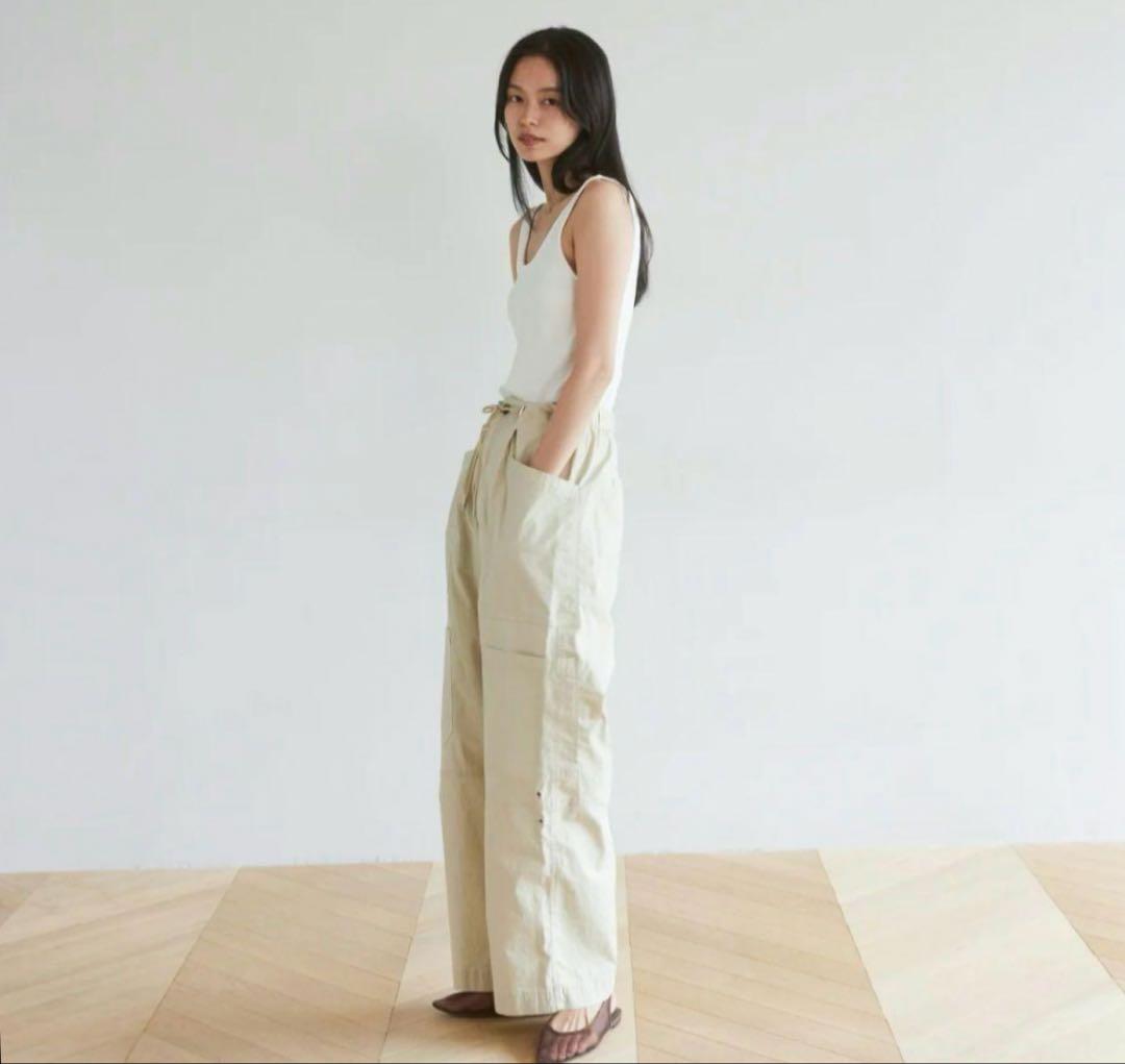 searoomlyn ポケットワークwashボリュームパンツ サンドベージュS