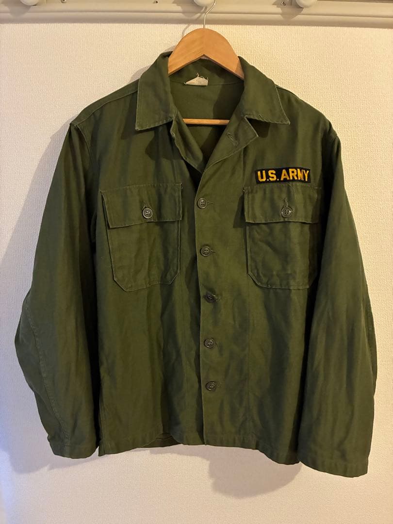 60s US-ARMY OG-107 ユーティリティシャツ 1st 筒袖