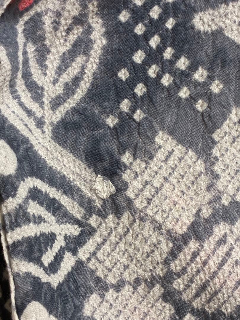 KM　浴衣　有松鳴海絞り　向日葵　裄66cm