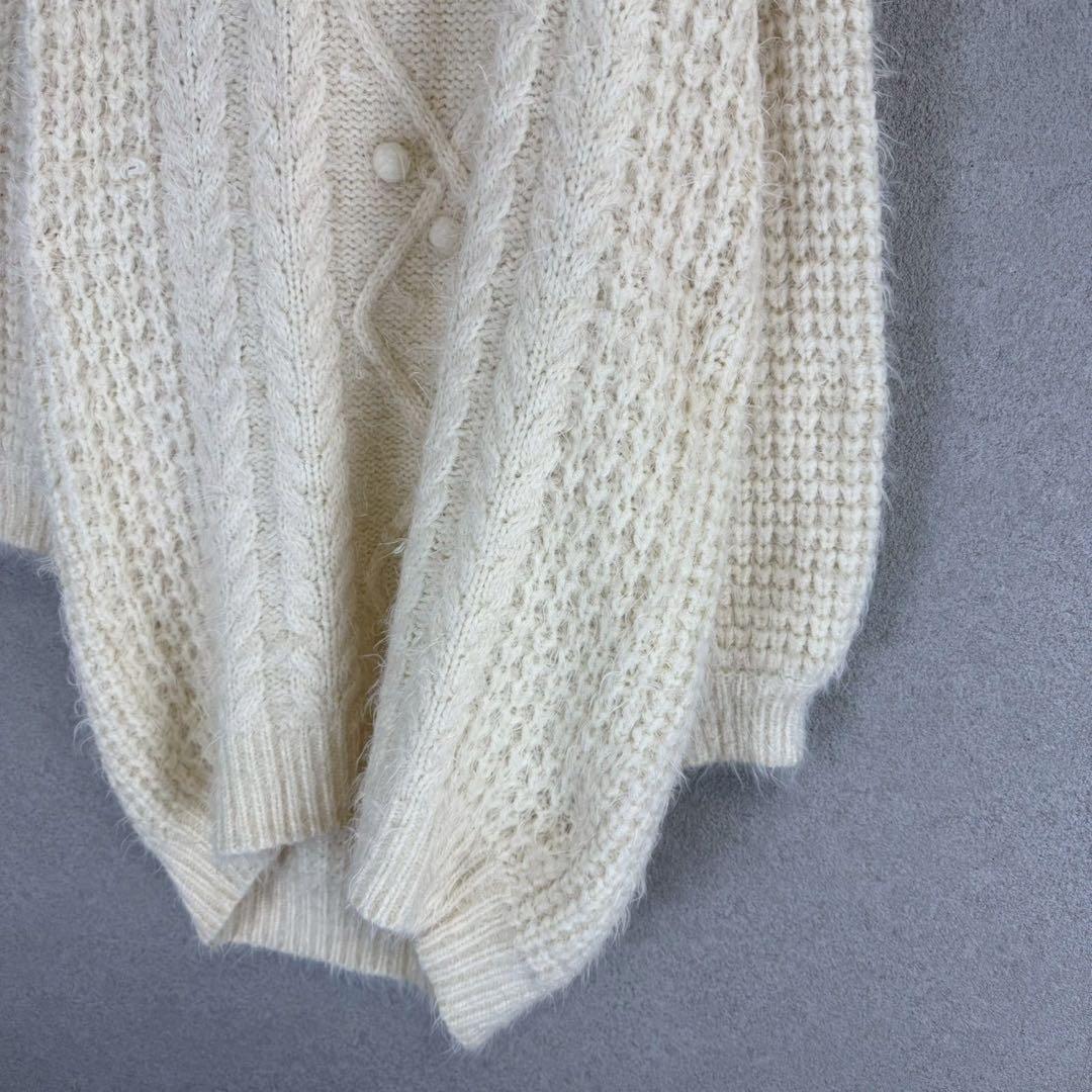 希少 LIZ LISA ケーブル編み オフショル ニット ミニ丈 ワンピース