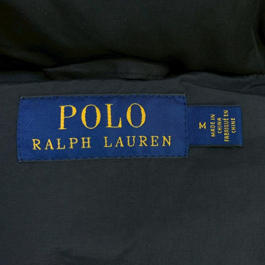 ポロラルフローレン ダウンベスト ポニー刺繍 ブラック M　E046