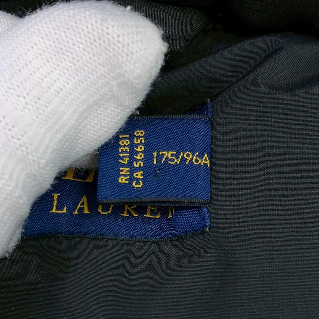 ポロラルフローレン ダウンベスト ポニー刺繍 ブラック M　E046