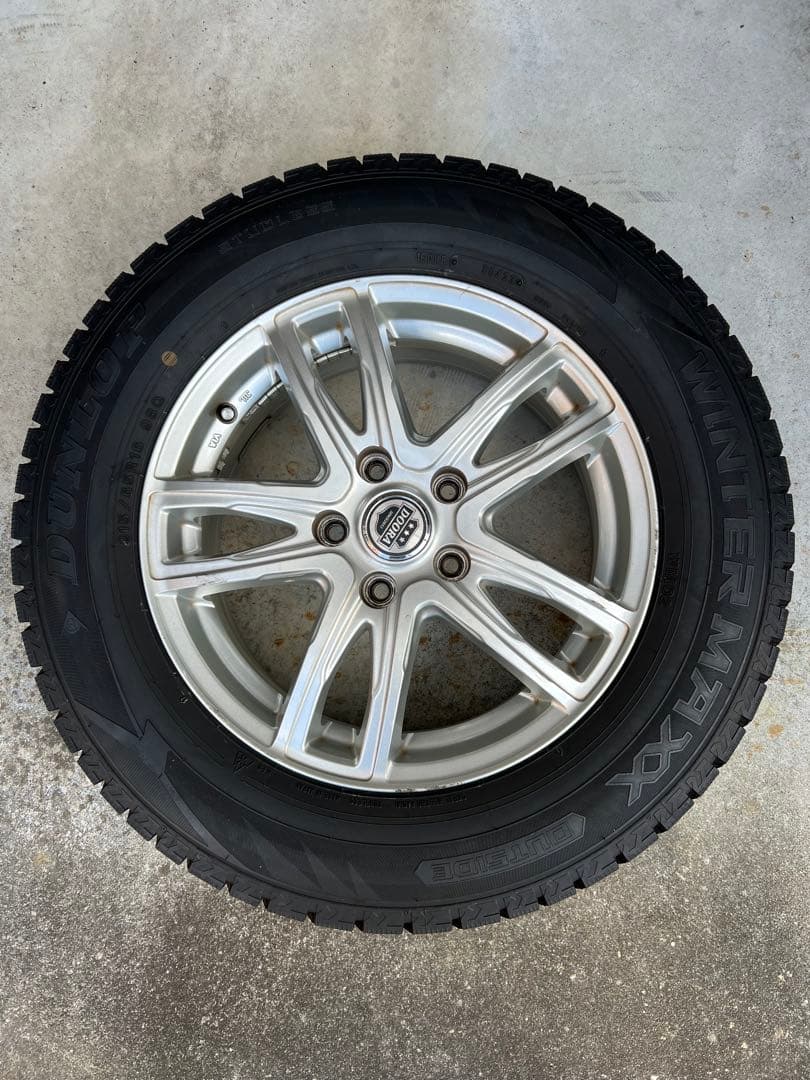 ダンロップ 215/65R16 スタッドレスタイヤ・ホイールセット（引取り可）