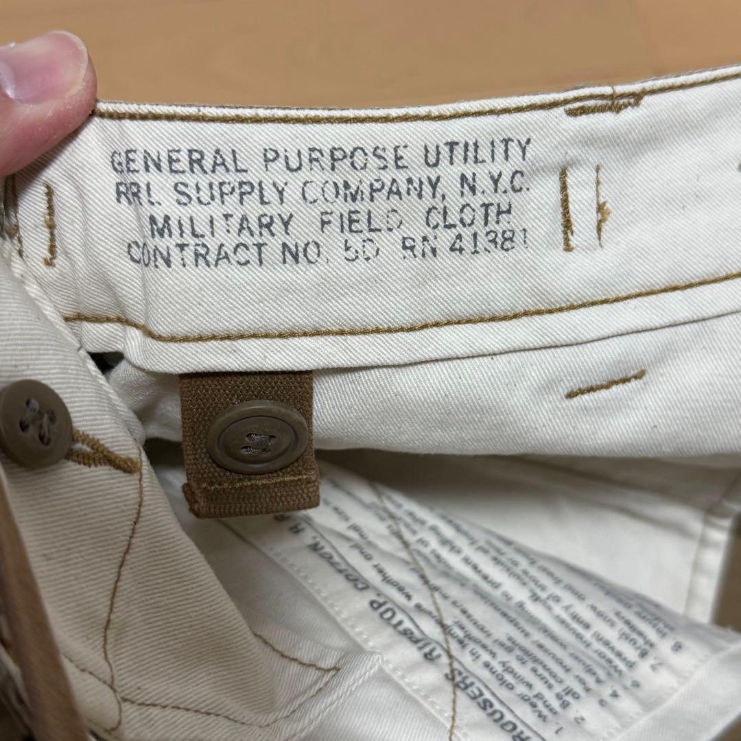 RRL ダブルアールエル コットン ミリタリー カーゴパンツ W29 L30