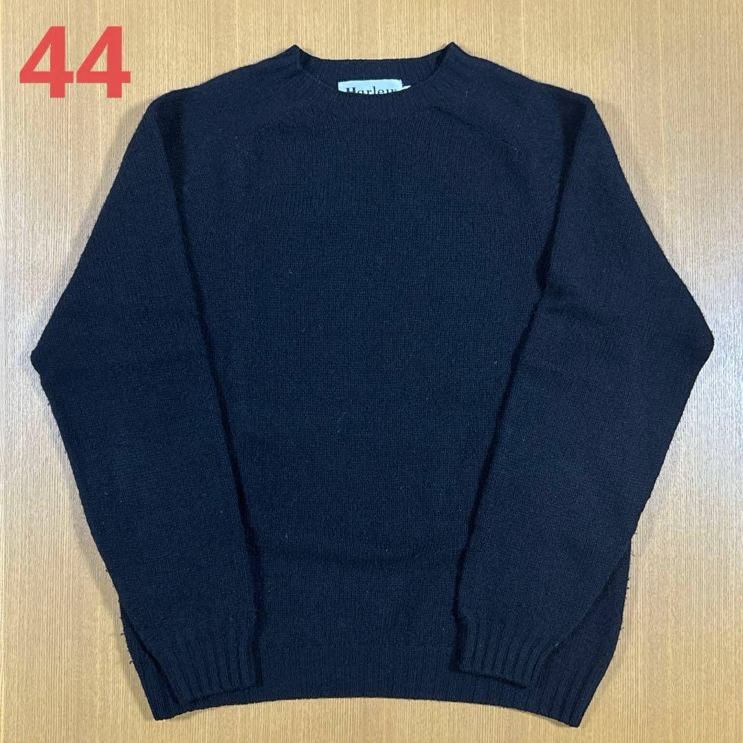 Harley of Scotland クルーネックセーター ブラック 44