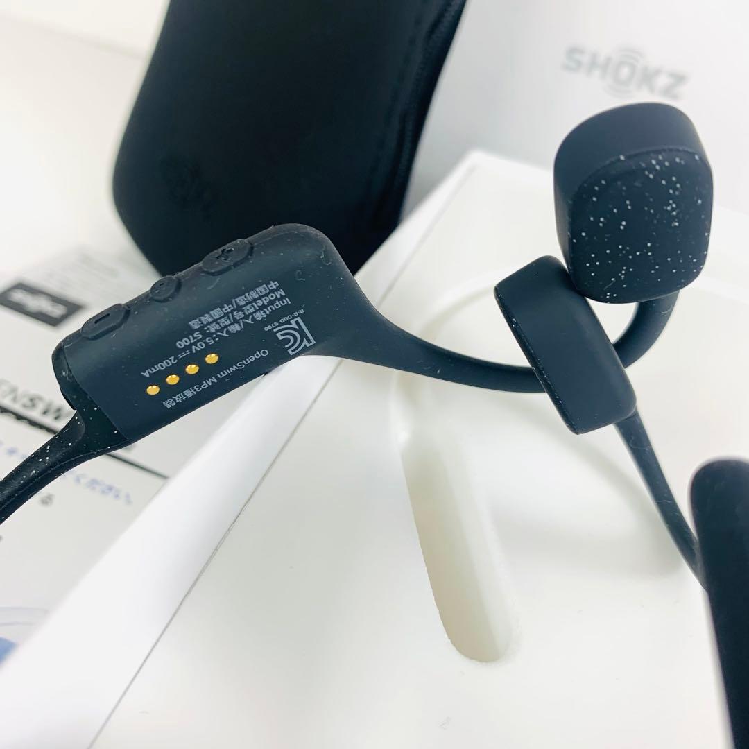 SHOKZ OpenSwim S700 骨伝導イヤホン ブラック｜美品