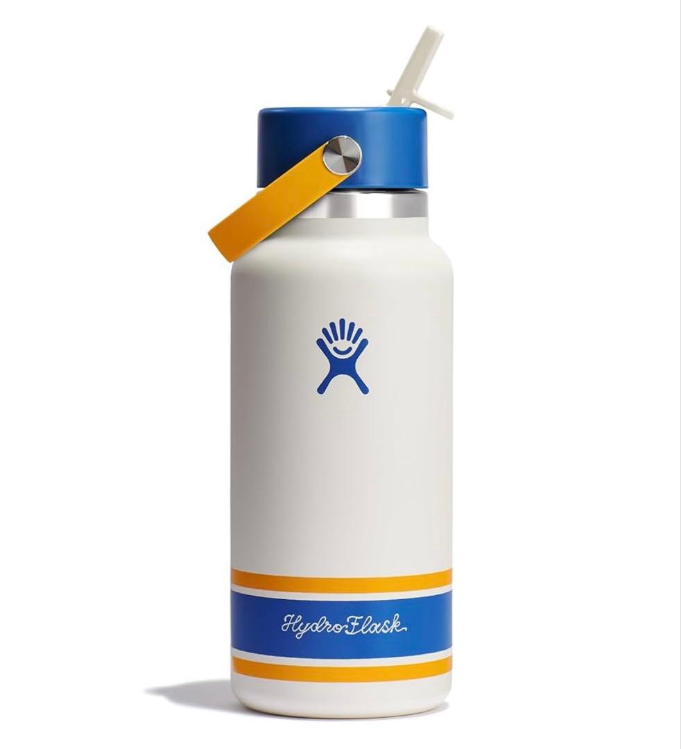 限定品 ハイドロフラスク 32oz ストロー付水筒 キャンパスアイボリー
