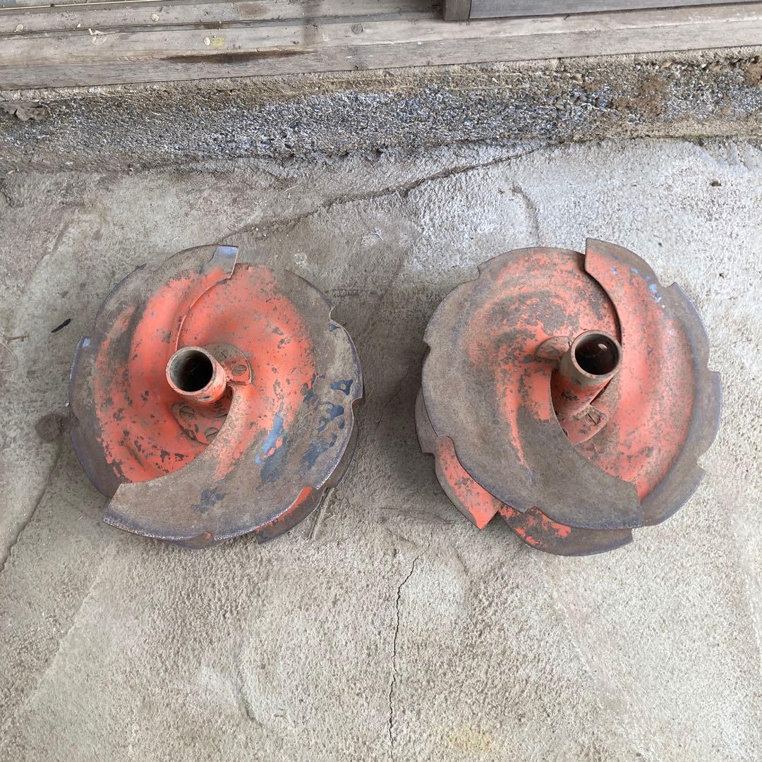 マ*サ様 管理機 用 羽ロータリー 爪 左右 土あげ 丸軸 アタッチメント 直径