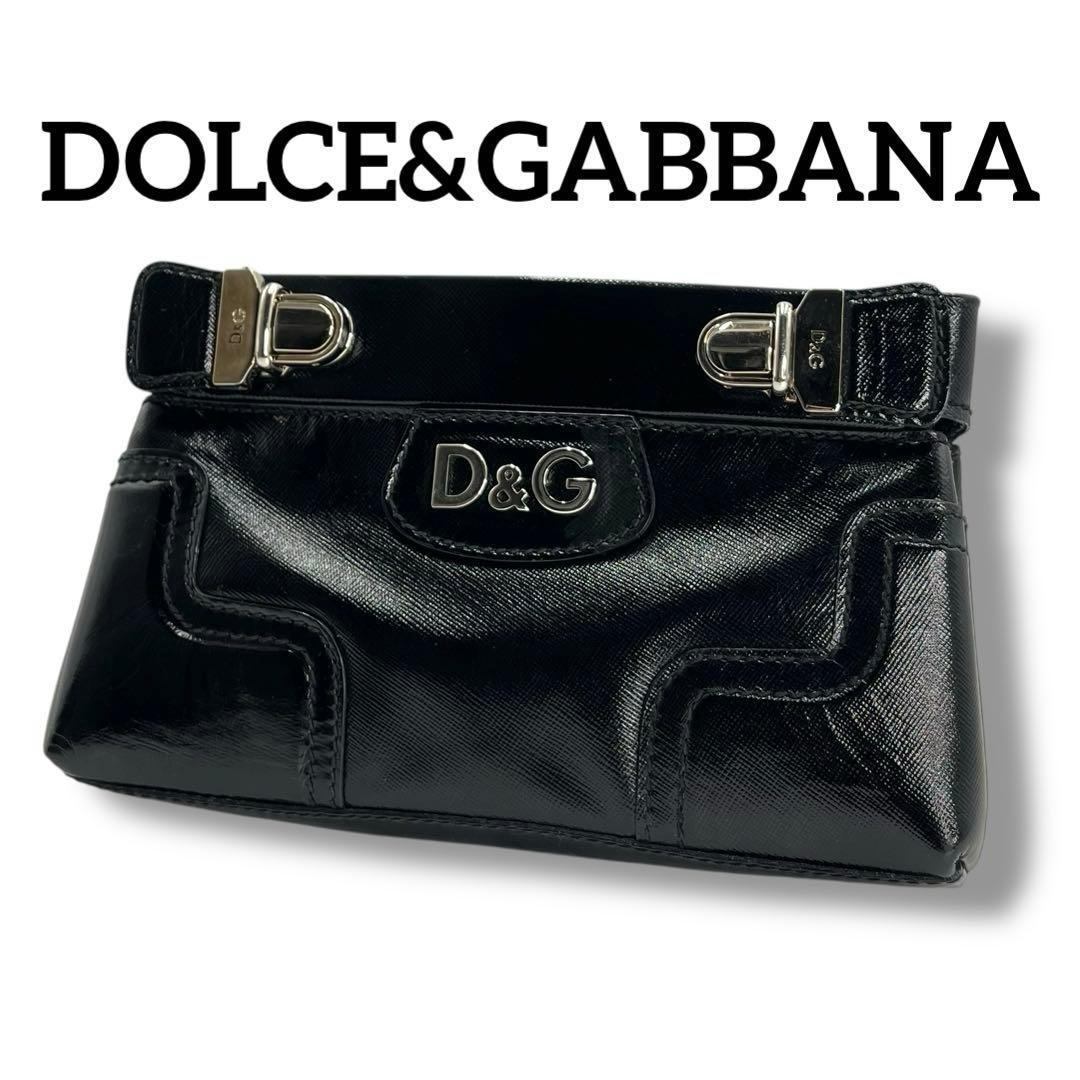 美品 ドルガバ DG バックル クラッチバッグ バッグ ビンテージ メンズ 希少