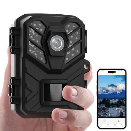 防犯カメラ WIFI対応 トレイルカメラ 小型 3200万画素 1080PフルA